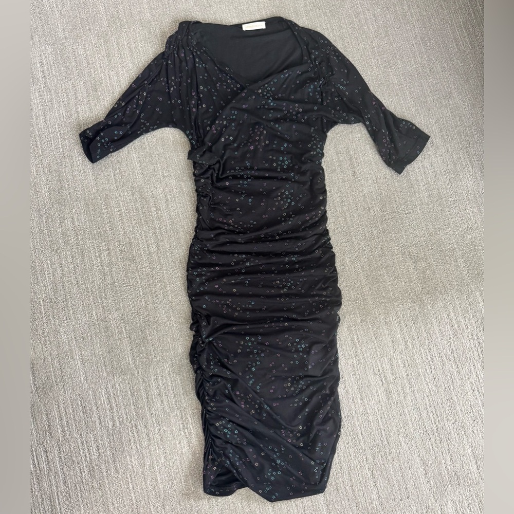 Stine Goya Black Metallic Pattern Dress